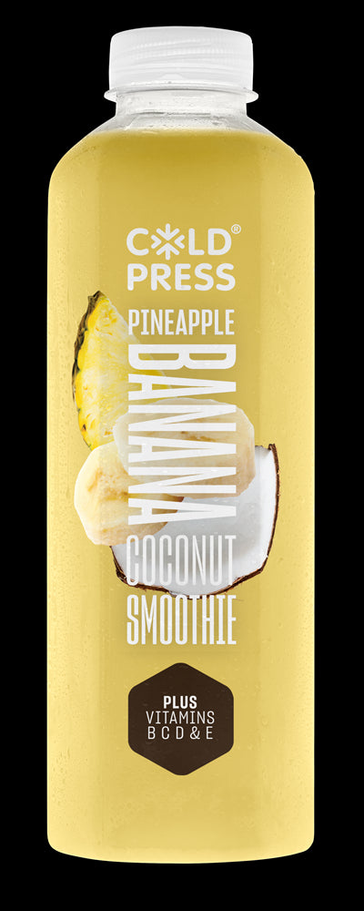 Coldpress Coconut Pineapple Banana Smoothie Plus Vitamins 750ml