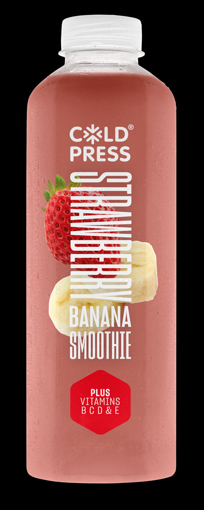 Strawberry & Banana Smoothie Plus Vitamins B, C, D & E 750ml
