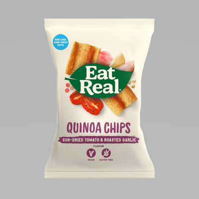 Eat Real Quinoa Sundried Tomato and Roasted Garlic Chips 80g