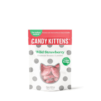 Candy Kittens Wild Strawberry Vegan Sweets 54g