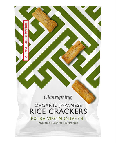Organic Rice Cracker Olive Oil & Sea Salt 50g