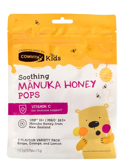 Kids Soothing Manuka 15 Pops 3 Flavours 112.5g