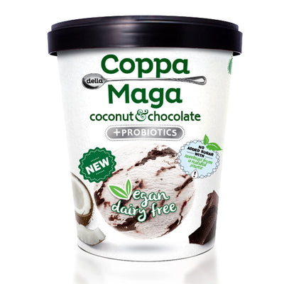 Vegan Coconut & Chocolate Ice Cream with added probiotics 475ml