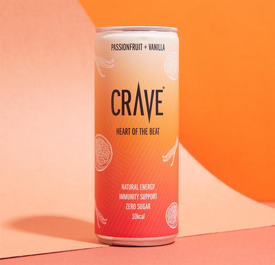 Crave Natural Energy Passionfruit + Vanilla 250ml