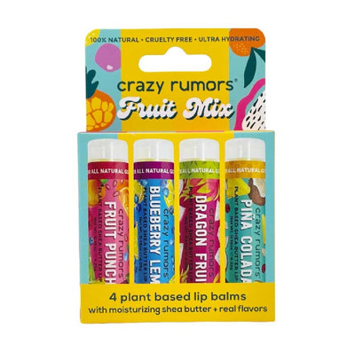 Crazy Rumors Fruit Mix Lip Balms (4 pack)
