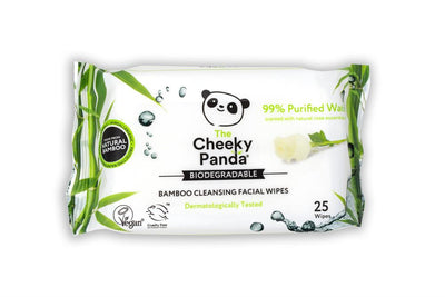 100% Bamboo Facial Cleansing Wipes Rose Scented 25 Wipes