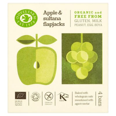 Org GF Apple & Sultana Flapjack 4 x 35g