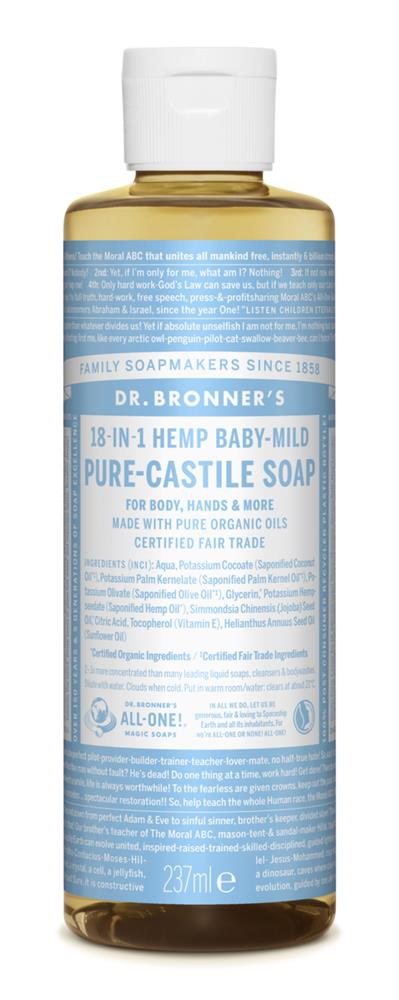 Organic Unscented Baby-Mild Castile Liquid Soap 237ml