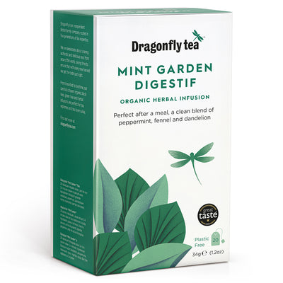 Dragonfly Organic Mint Garden Digestif Tea 20 Sachets