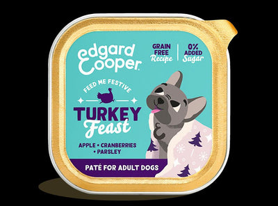 Dog Adult Pate Cup Festive Turkey 150g