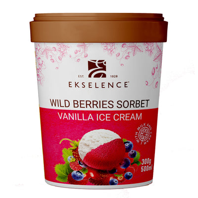 Wild Berries Sorbet Vanilla Ice Cream 300g
