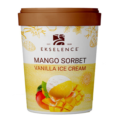 Mango Sorbet Vanilla Ice Cream 300g