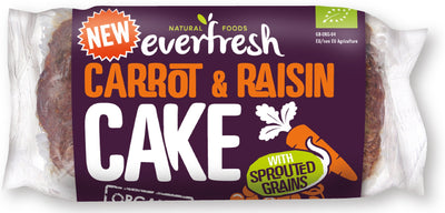 Organic Sprouted Carrot Cake with Raisins 350g
