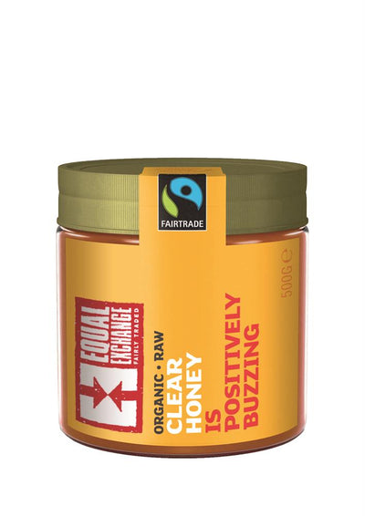 Organic, Fairtrade, Raw Clear Honey 500g