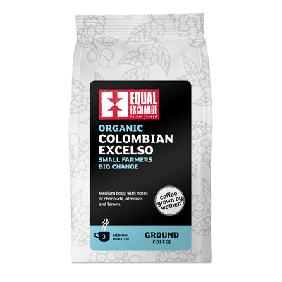 Organic & Fair Trade Colombian Excelso Roast & Ground Coffee 227g