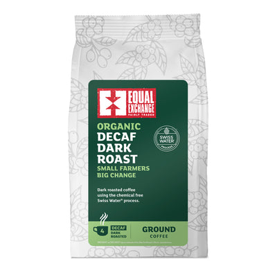 Organic, Fair Trade Decaffeinated Dark Roast & Ground Coffee 227g