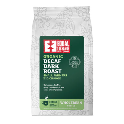 Organic Fair Trade Decaffeinated Dark Coffee Beans 200g