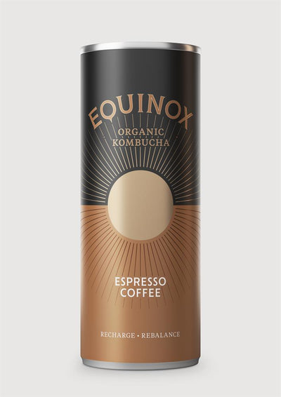 Organic Espresso Coffee Kombucha Soft Drink 250ml can