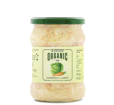 Organic Raw Sauerkraut & Carrot 500g