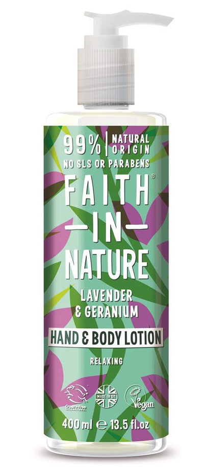 Lavender & Geranium Hand & Body Lotion 400ml