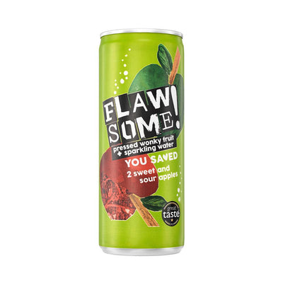 Flawsome! Sweet & Sour Apple Lightly Sparkling Juice Drink