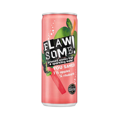 Flawsome! Apple & Rhubarb Lightly Sparkling Juice Drink