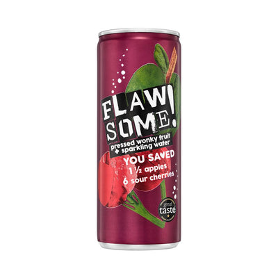 Flawsome! Apple & Sour Cherry Lightly Sparkling Juice Drink