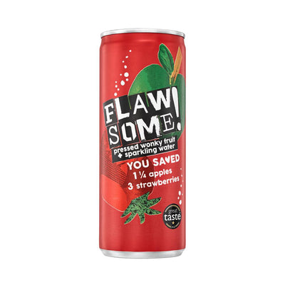 Flawsome! Apple & Strawberry Lightly Sparkling Juice Drink