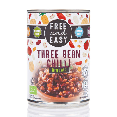 Organic Three Bean Chilli 400g