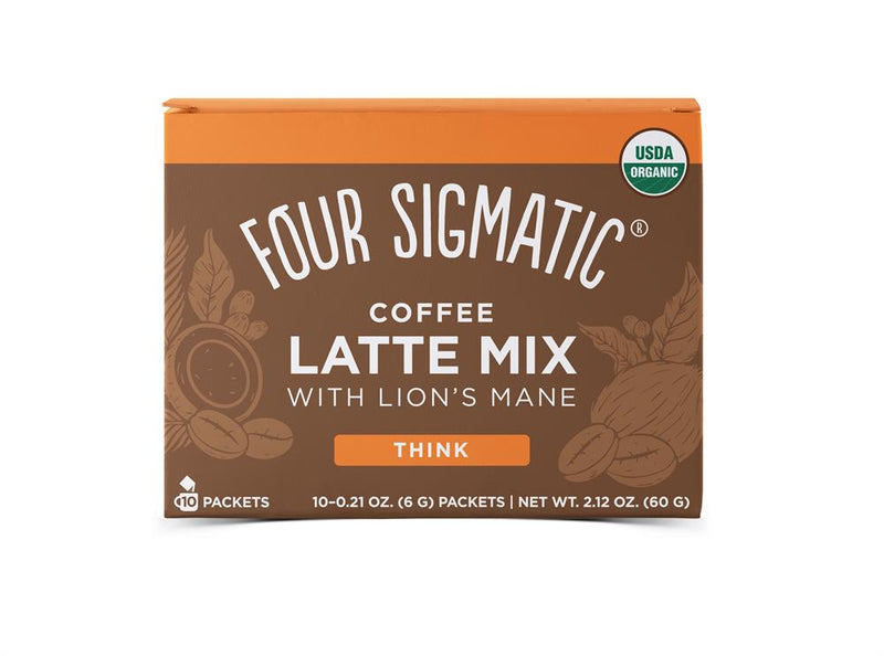 Organic Mushroom Coffee Latte With Lion&