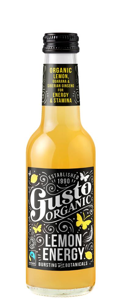 Gusto Organic Lemon Energy 250 ml