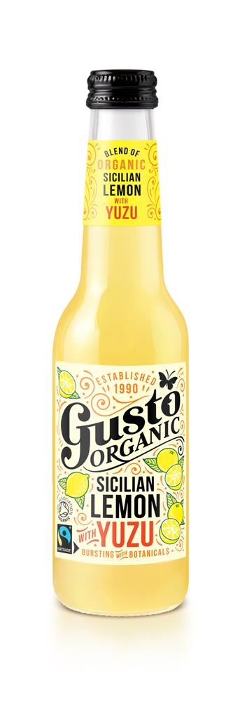 Gusto Organic Fairtrade Sparkling Sicilian Lemon with Yuzu 275ml