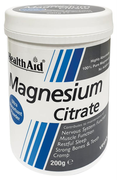 Magnesium Citrate Vegan 200g Powder