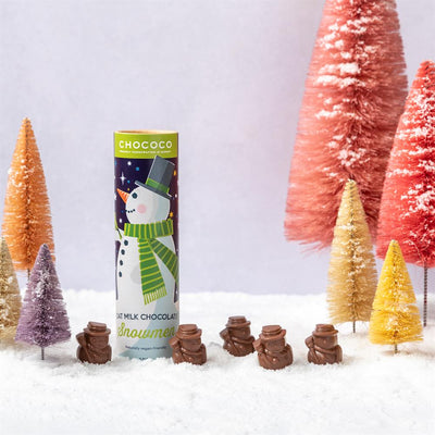 43% Colombia Oat M!lk Chocolate Mini Snowmen Tube 100g