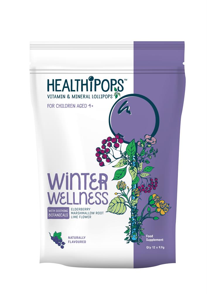 Healthipops Winter Wellness Vitamin & Mineral lollipops ages 4+