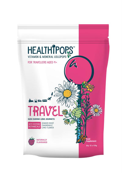 Healthipops Travel Vitamin & Mineral lollipops.