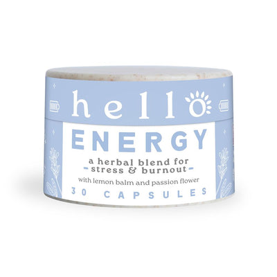 Hello Energy natural calm & energy herbal 30 x 400mg