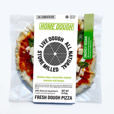 Fresh Dough Vegan Mozzarella, Tomato and Basil Pizza 480g