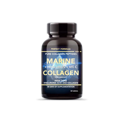 Marine Collagen + Hyaluron + Vit C 60 Tablets