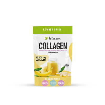 Banana-Flavoured Collagen Sachet With Vitamin C and Hyaluronic acid
