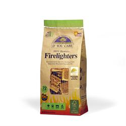 Firelighters. Non toxic wood and vegetable 72 pieces