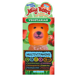 Jelly Bears, Vitamin Fruit Bear Gummies, Summer Berry Multivitami
