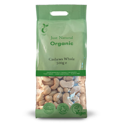 Organic Cashews Whole 500g