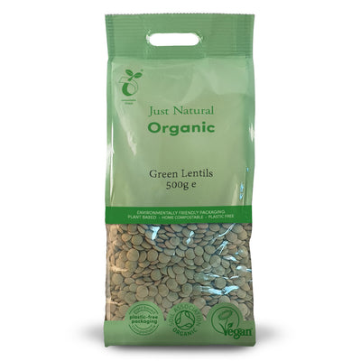 Organic Green Lentils 500g