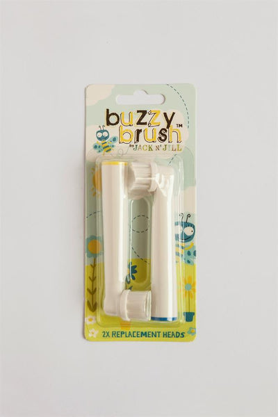 Buzzy Brush Replacement Heads for Electric Toothbrush - 2 Pack