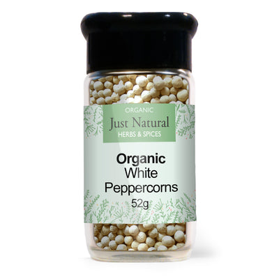 Peppercorns White (Glass Jar) 52g