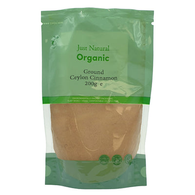 Organic Ground Ceylon Cinnamon 200g
