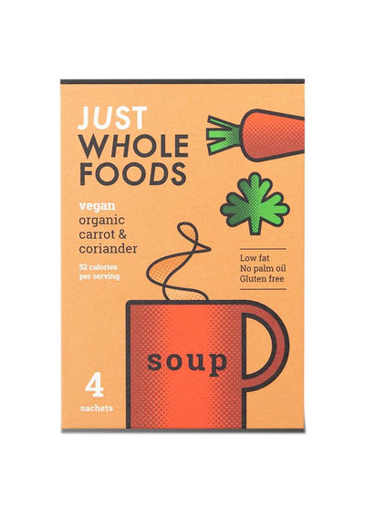 Organic Vegan Carrot & Coriander Soup - 4x17g