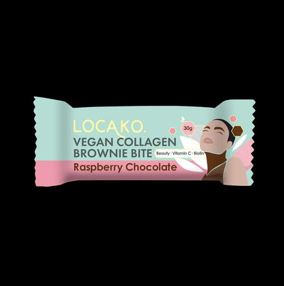 Vegan Collagen Brownie Bite Raspberry Chocolate 30g