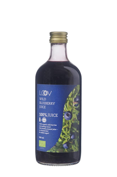 Organic 100% Wild Blueberry Juice 500ml